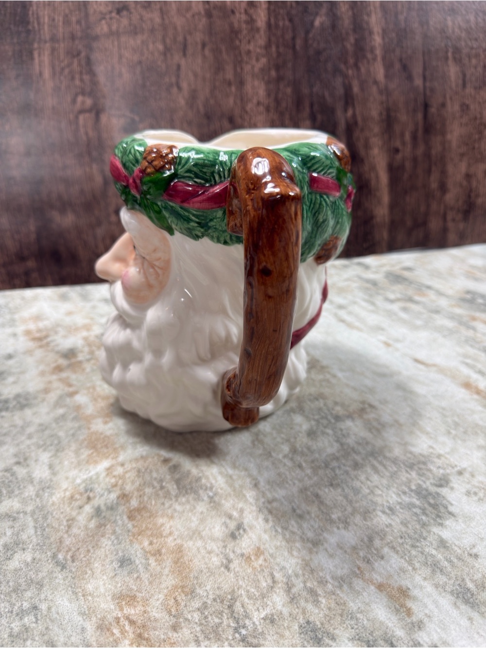 Vintage Santa Claus Christmas Pitcher Ceramic Holiday Decor Collectible - Picture 10 of 10